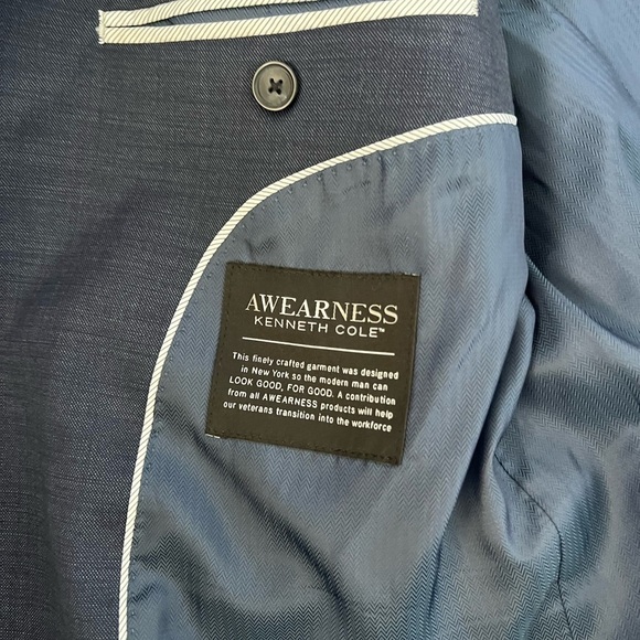 Kenneth Cole Awareness Slim Fit Wool Sportcoat - Picture 7 of 7